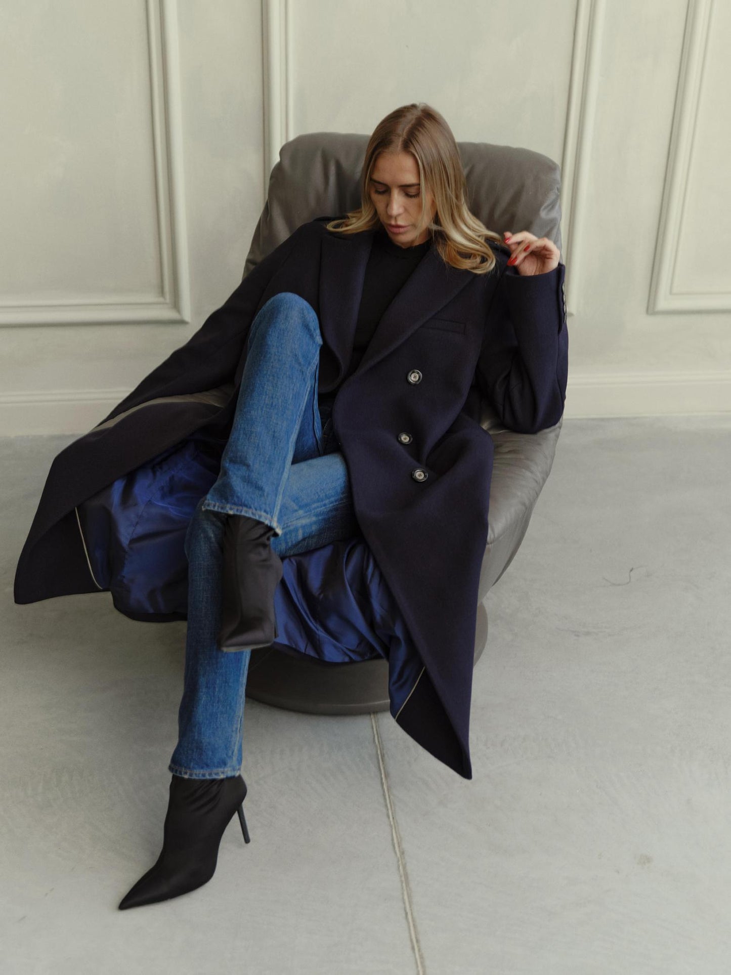 Philip straight fit coat