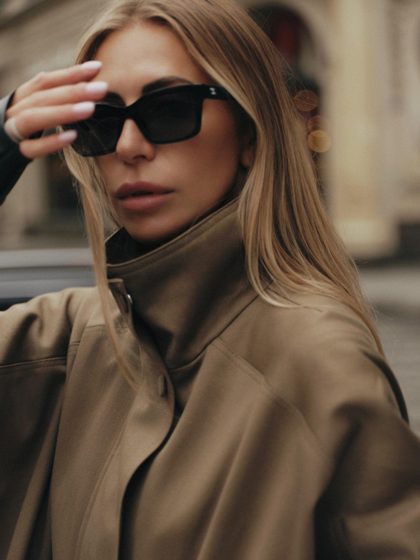 Heavy cotton maxi volume lined waterproof trench parka