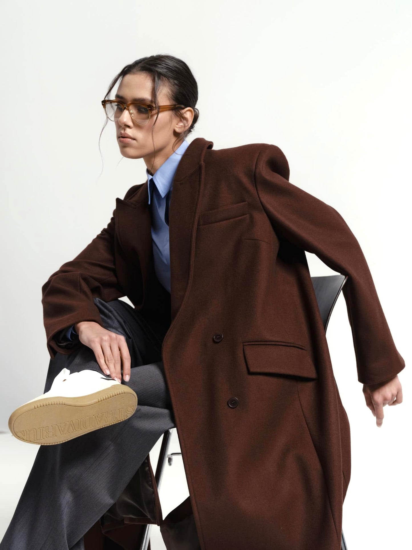 Blake loose fit cashmere coat