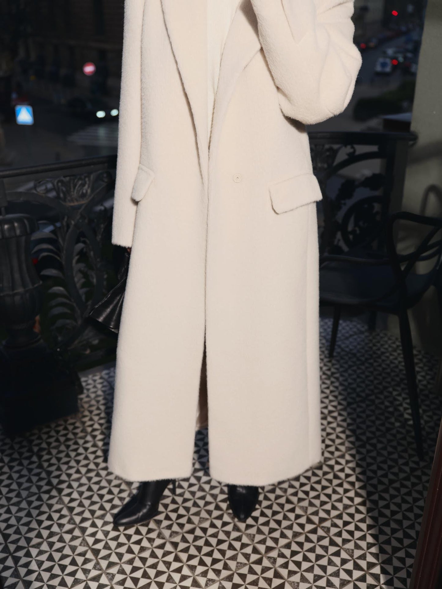 Suri alpaca relaxed fit Tyra winter coat
