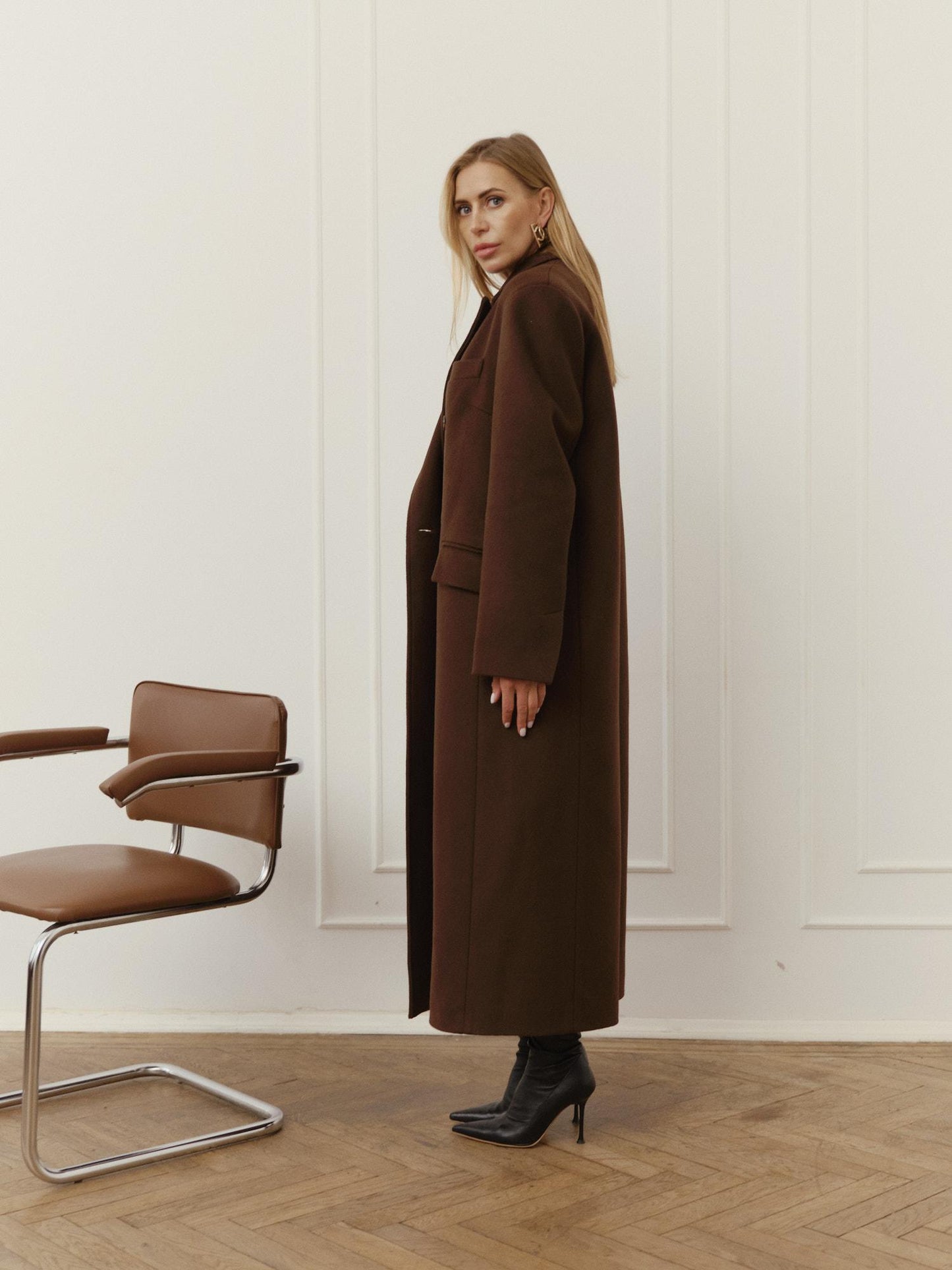 Blake loose fit cashmere coat