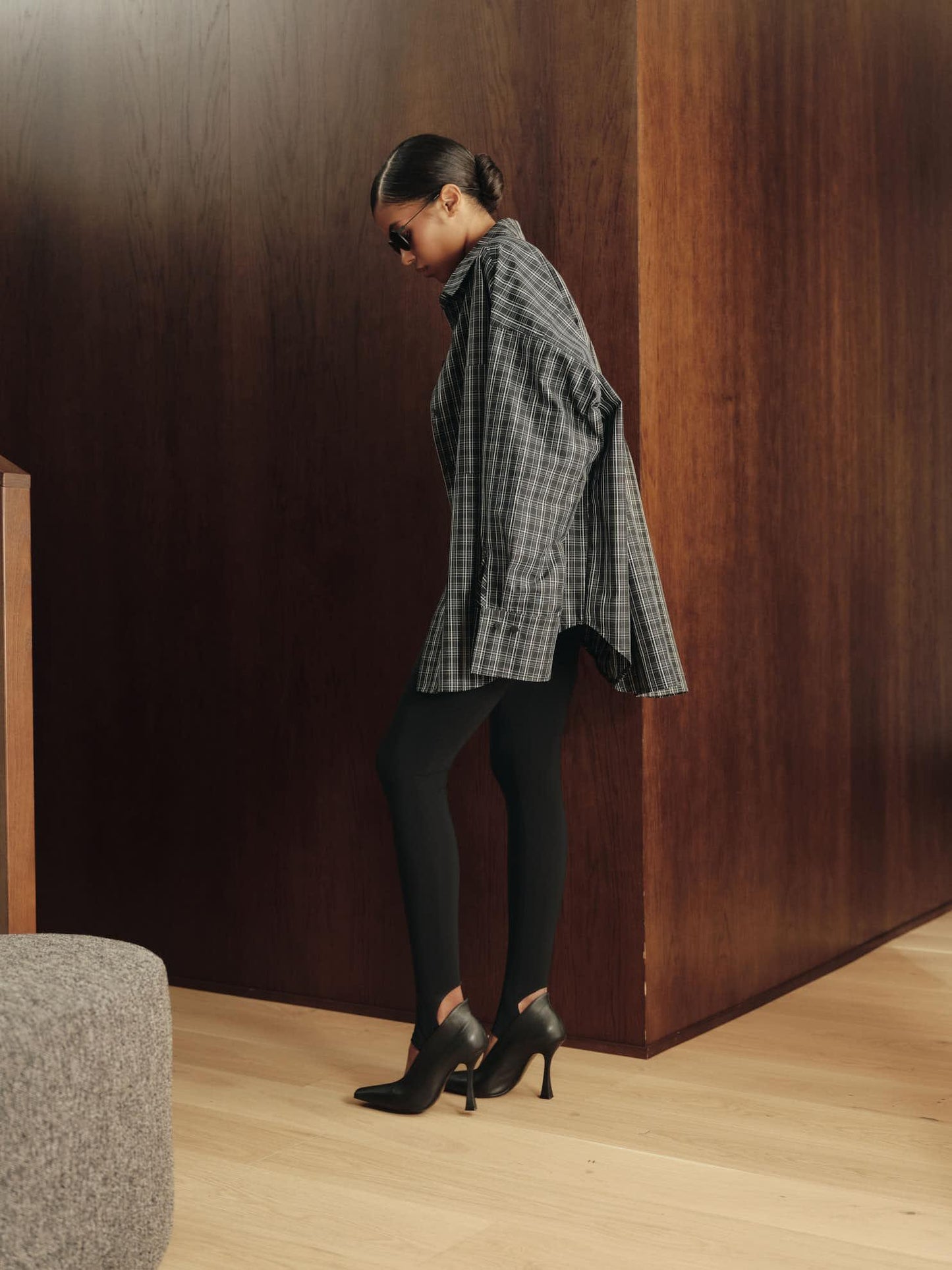 Relaxed fit cotton shirt with breast pocket
