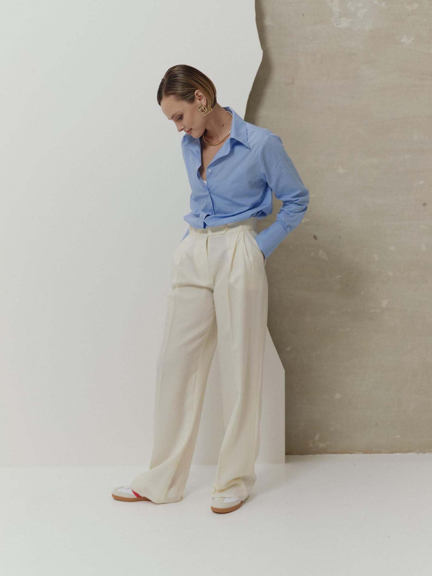 Classic fit cotton shirt