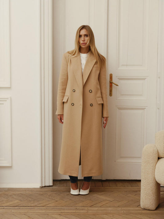 The Pro straight fit maxi coat