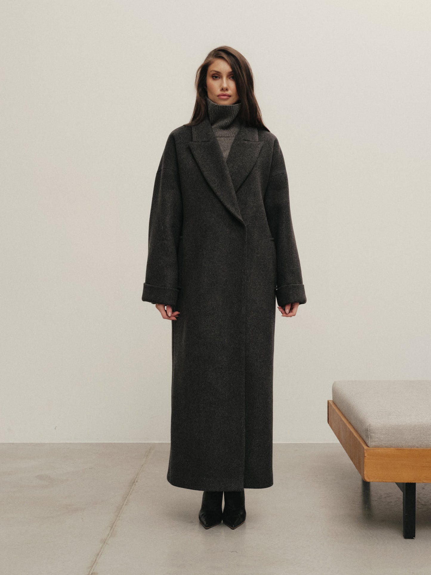 Siena winter coat in wool cashmere blend