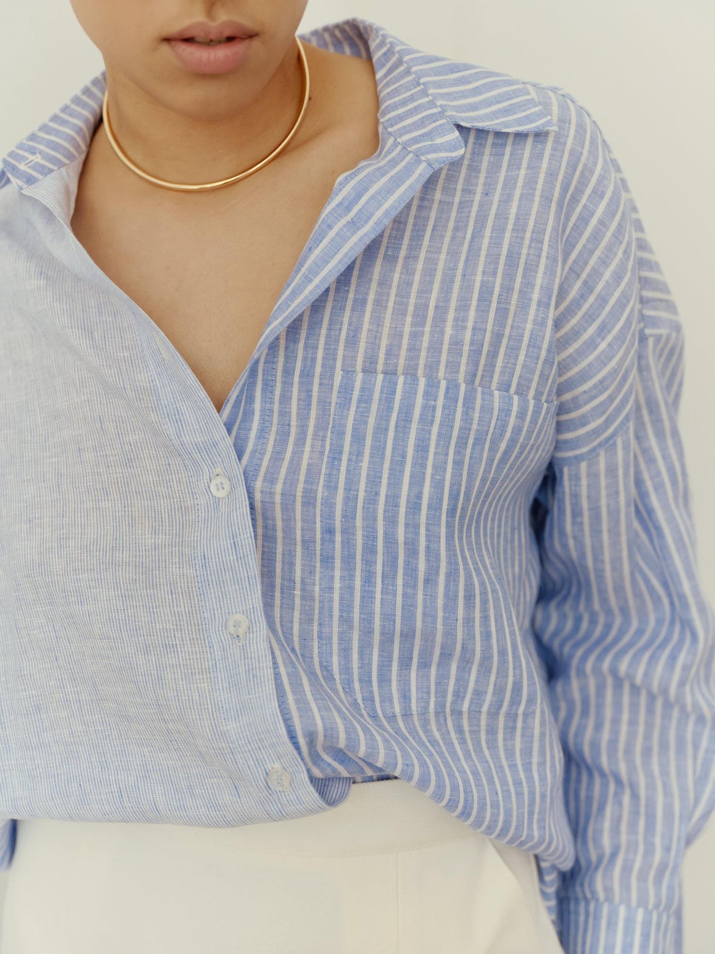 One size loose fit linen shirt