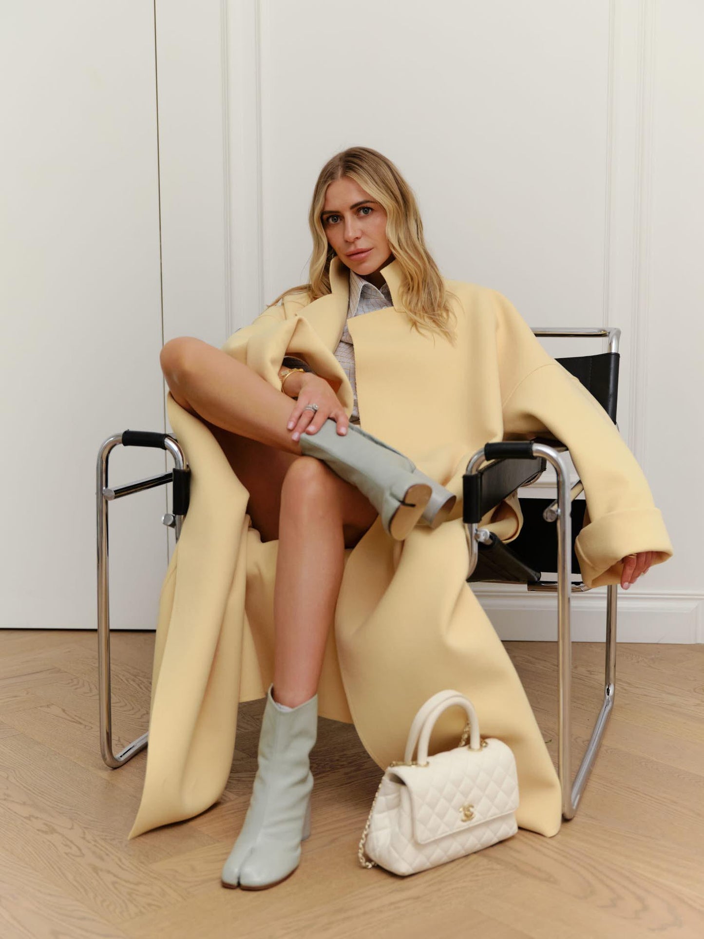 Tokyo unlined wool blend maxi coat with belt