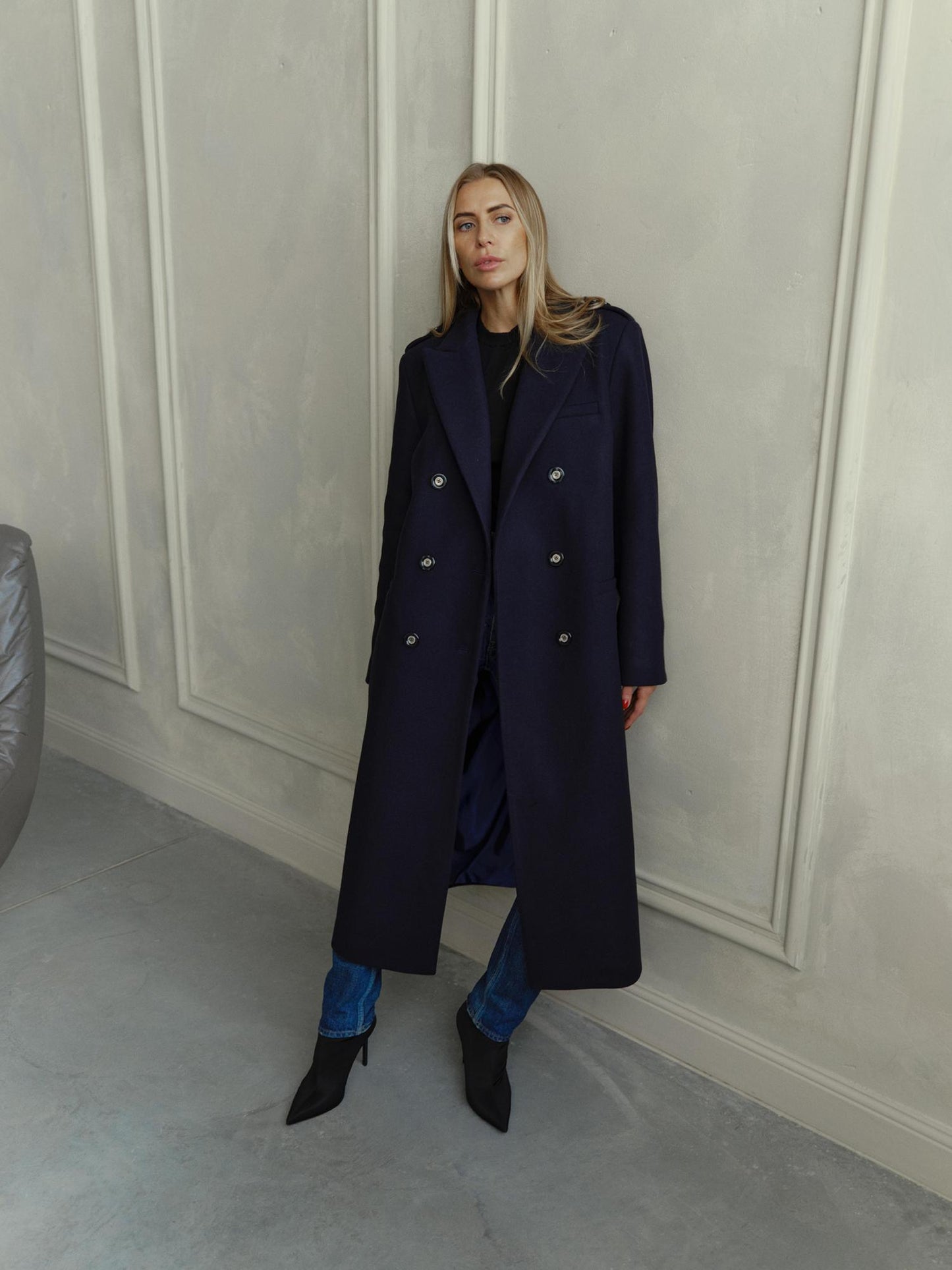 Philip straight fit coat