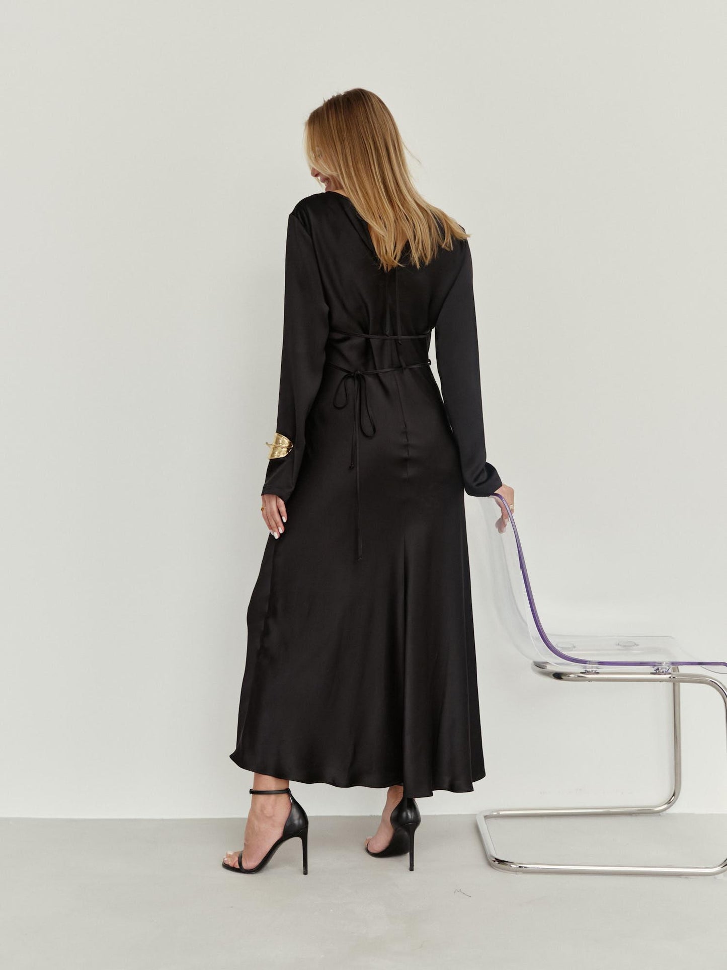 Maxi viscose slip dress