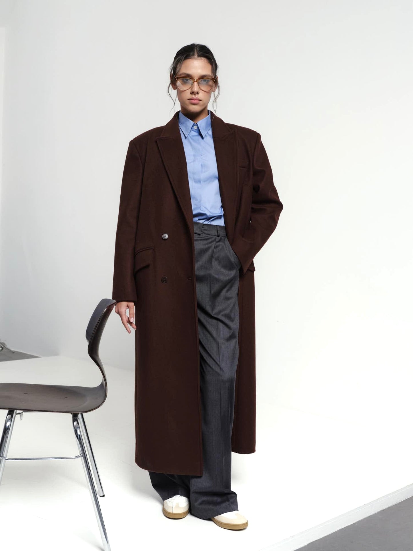 Blake loose fit cashmere coat