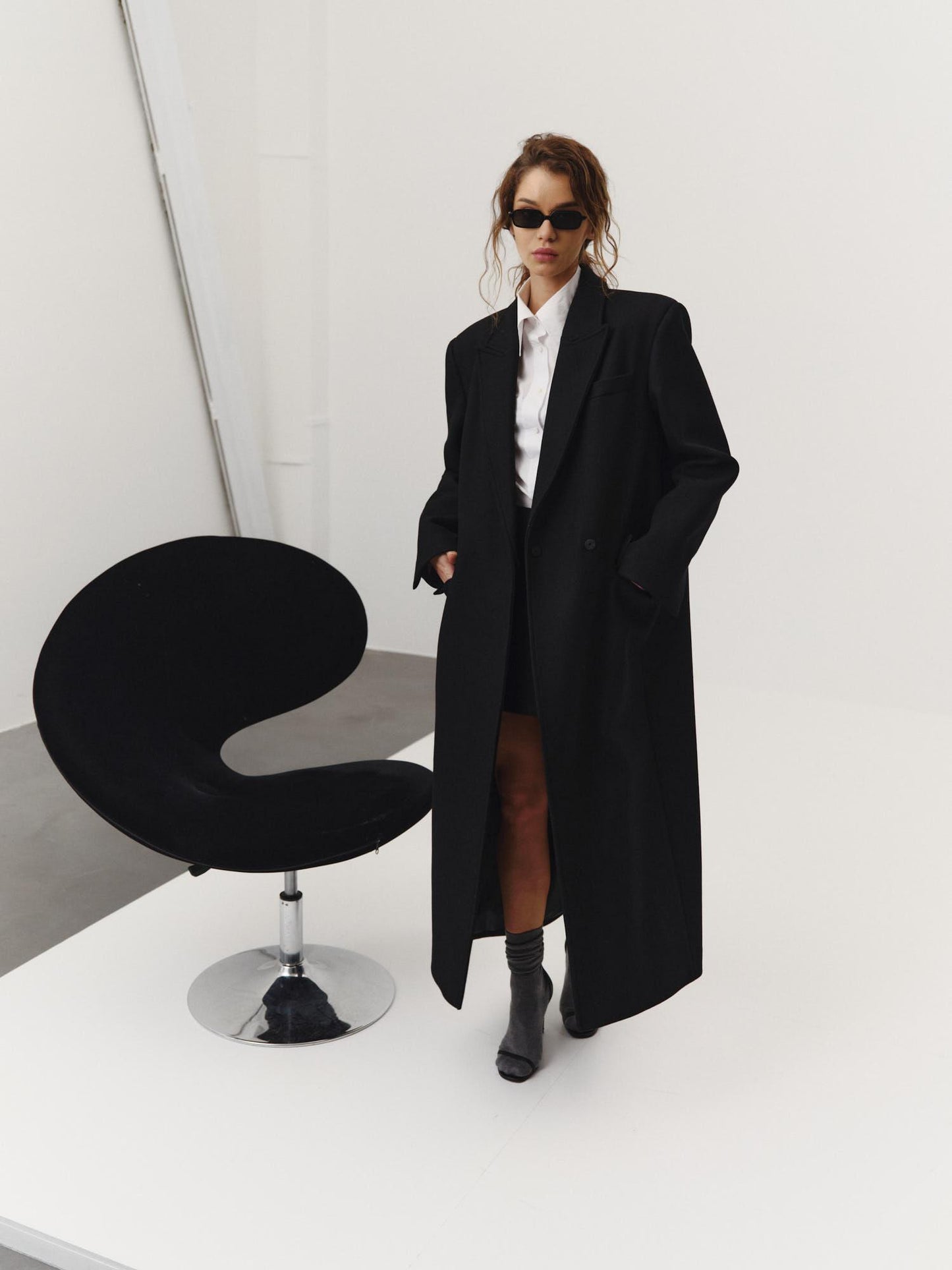 Blake wool belted coat