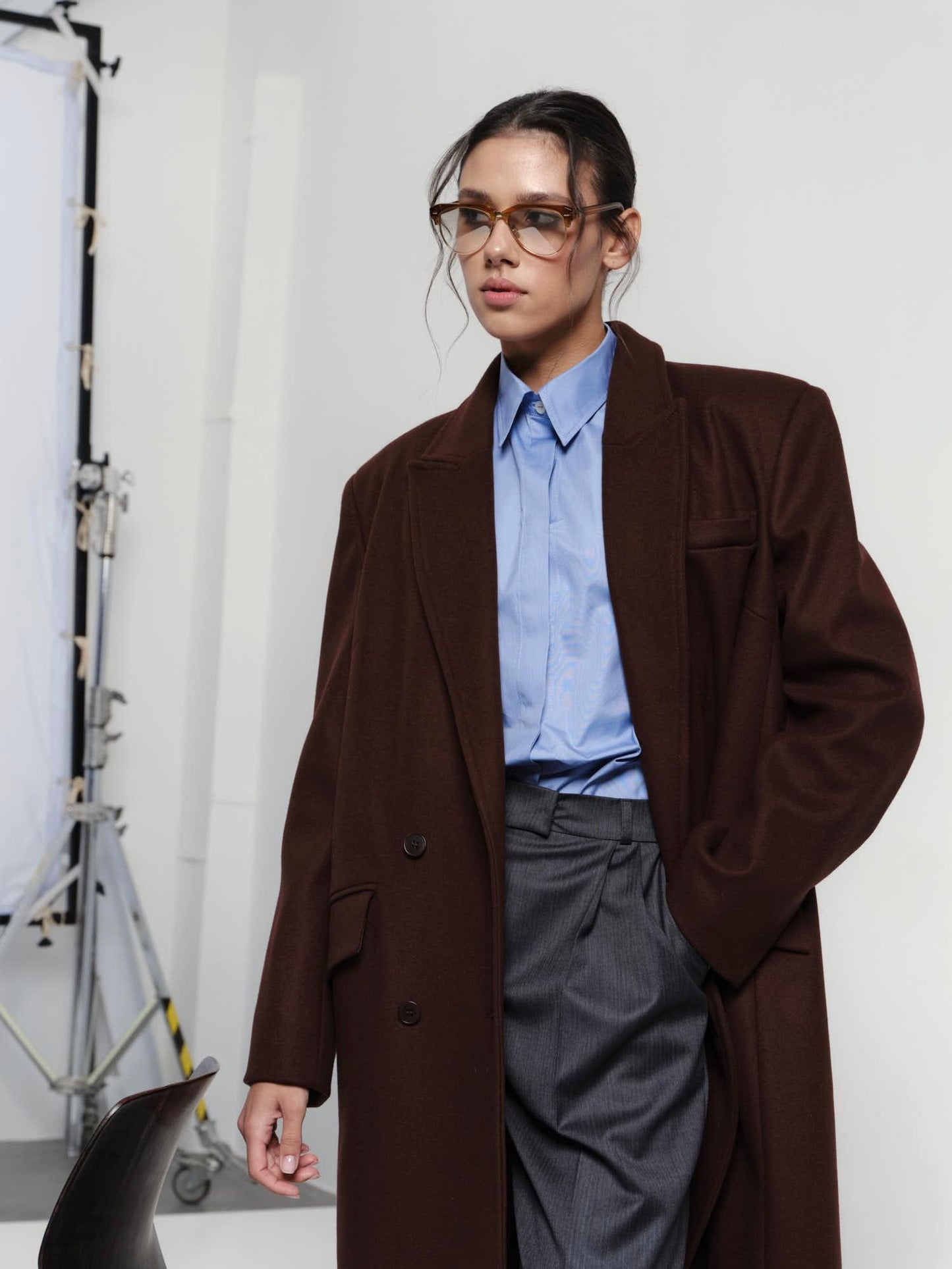 Blake loose fit cashmere coat