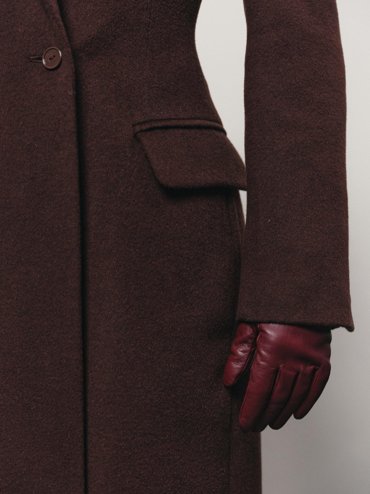 Tailored wool cashmere maxi coat