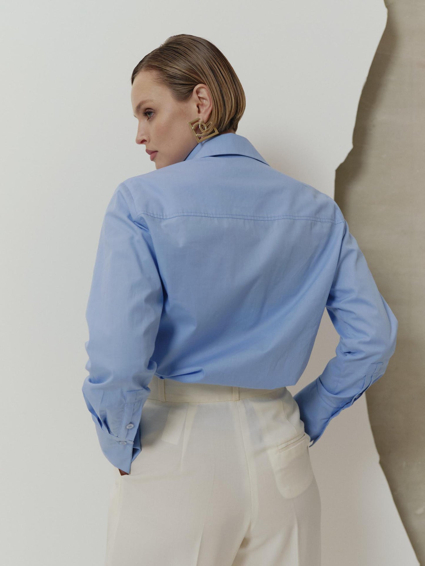 Classic fit cotton shirt