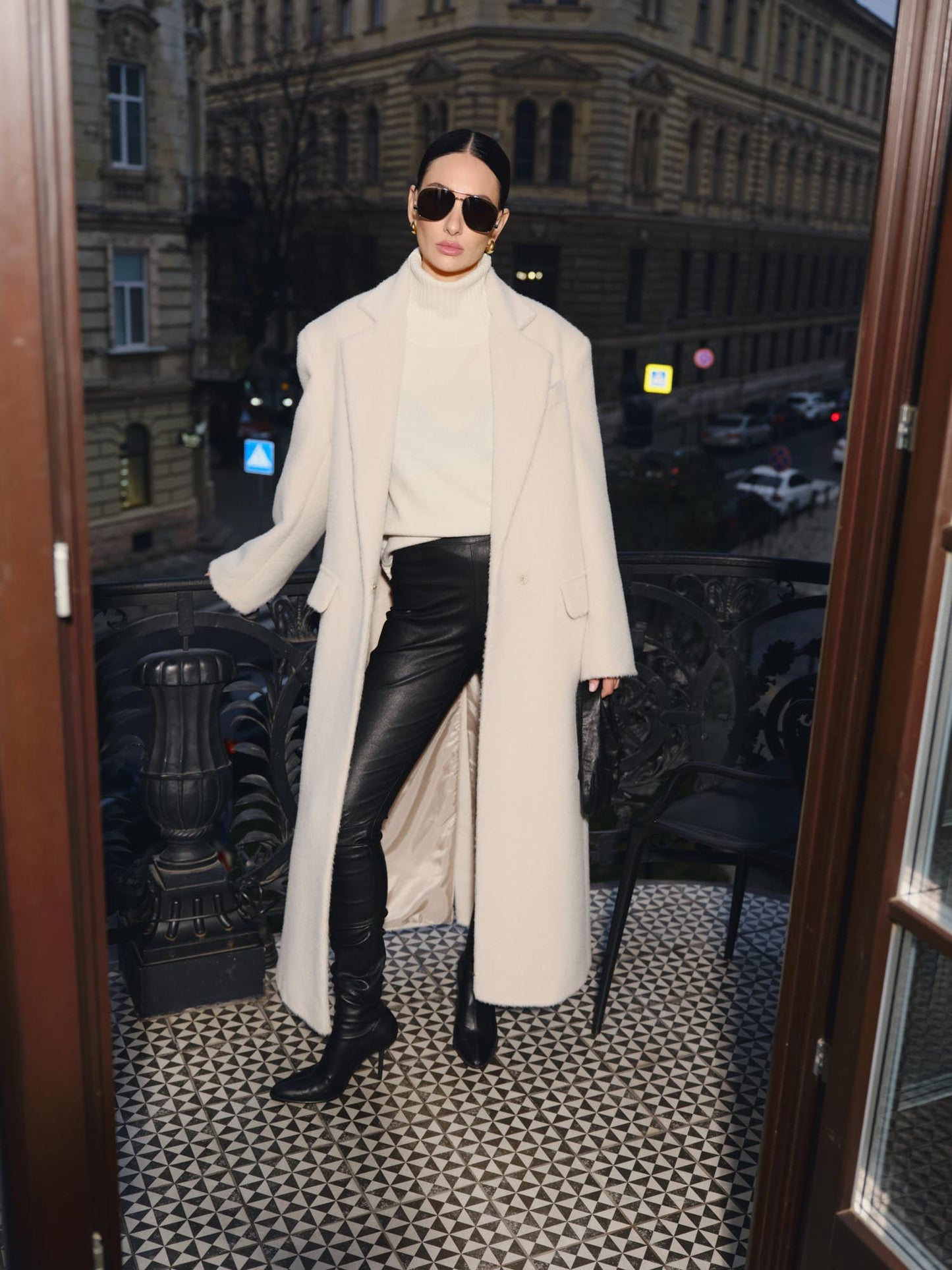 Suri alpaca relaxed fit Tyra winter coat
