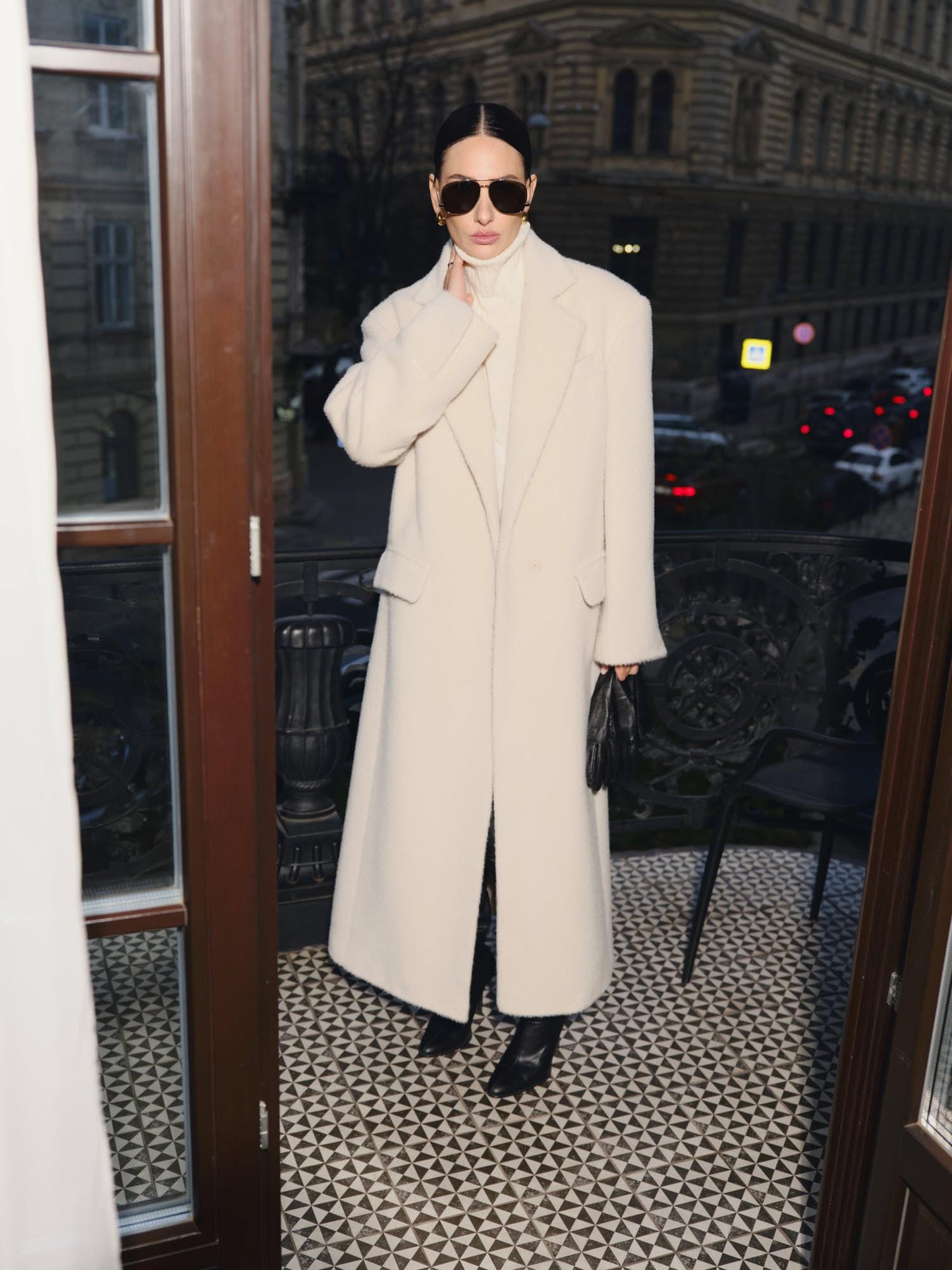 Suri alpaca relaxed fit Tyra winter coat