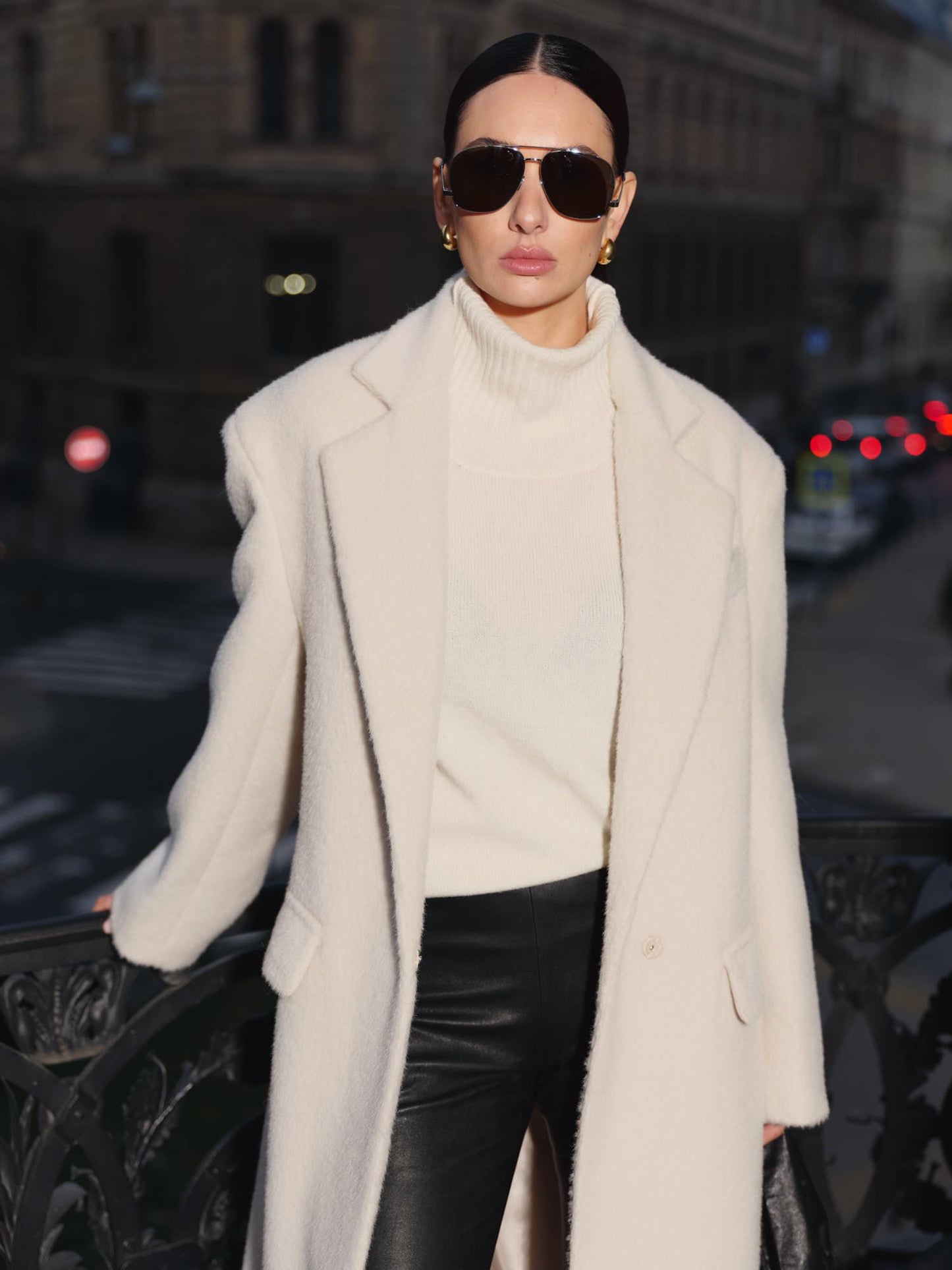 Suri alpaca relaxed fit Tyra winter coat