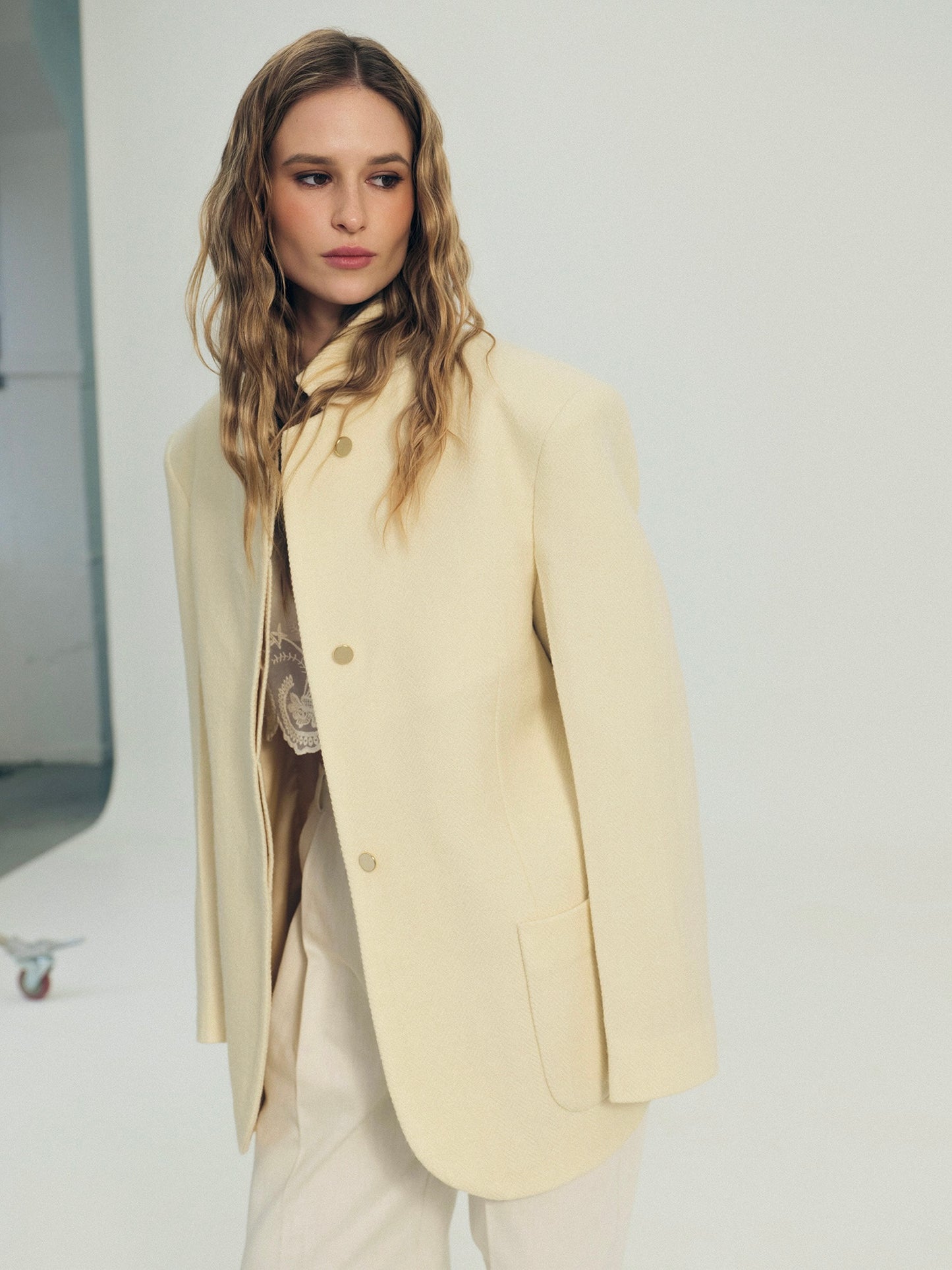 Paris tailored jacket in cashmere silk blend