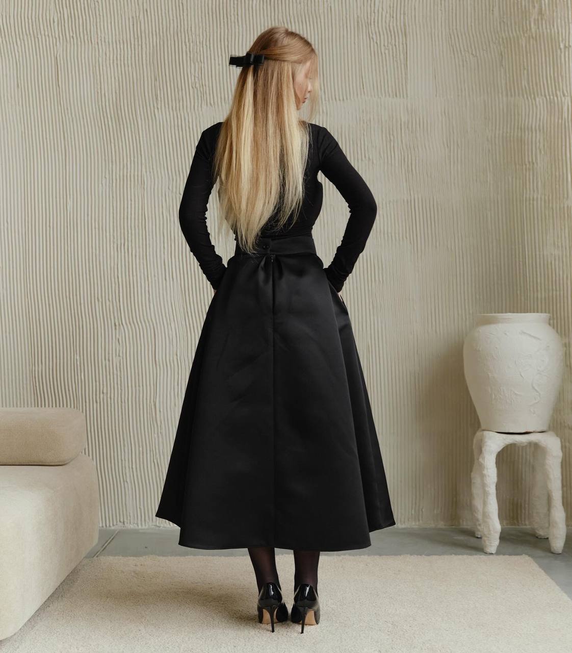Cinderella silk blend skirt