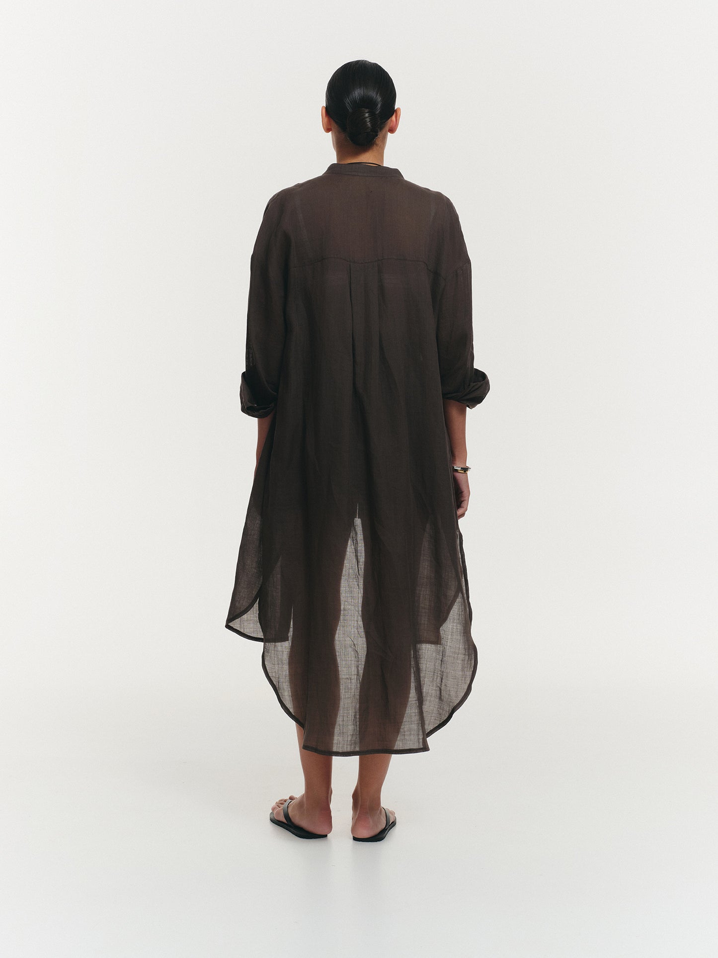 Relaxed fit tunic shirt with boxer shorts