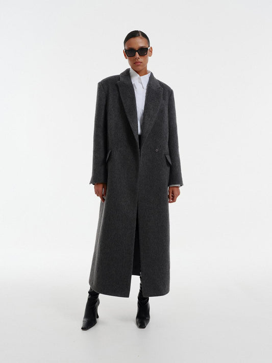 Blake relaxed fit winter coat in alpaca wool