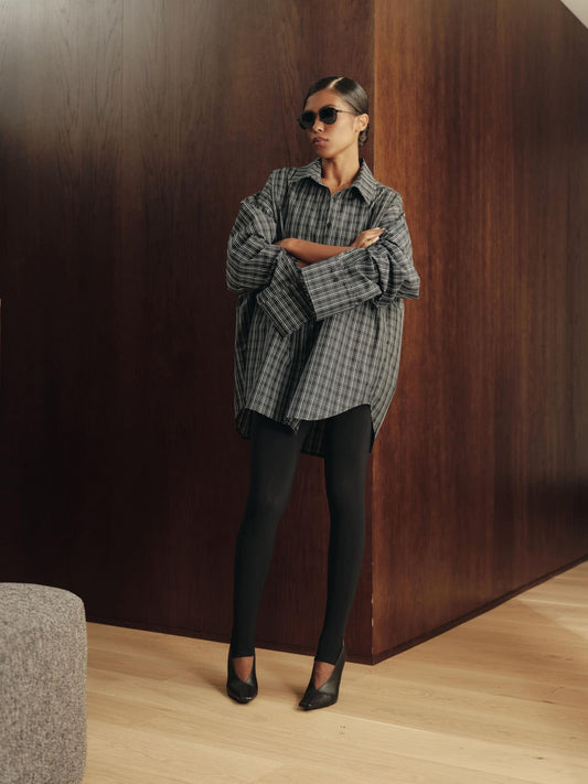 Relaxed fit  cotton shirt with breast pocket