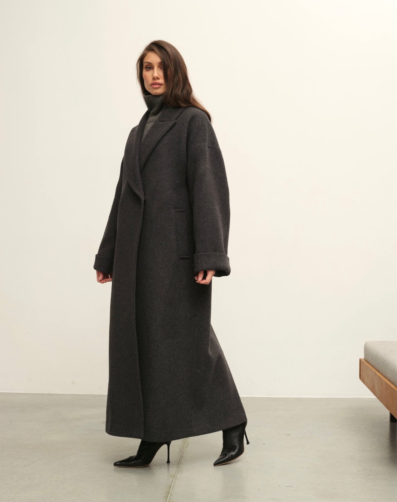 Siena winter coat in wool cashmere blend