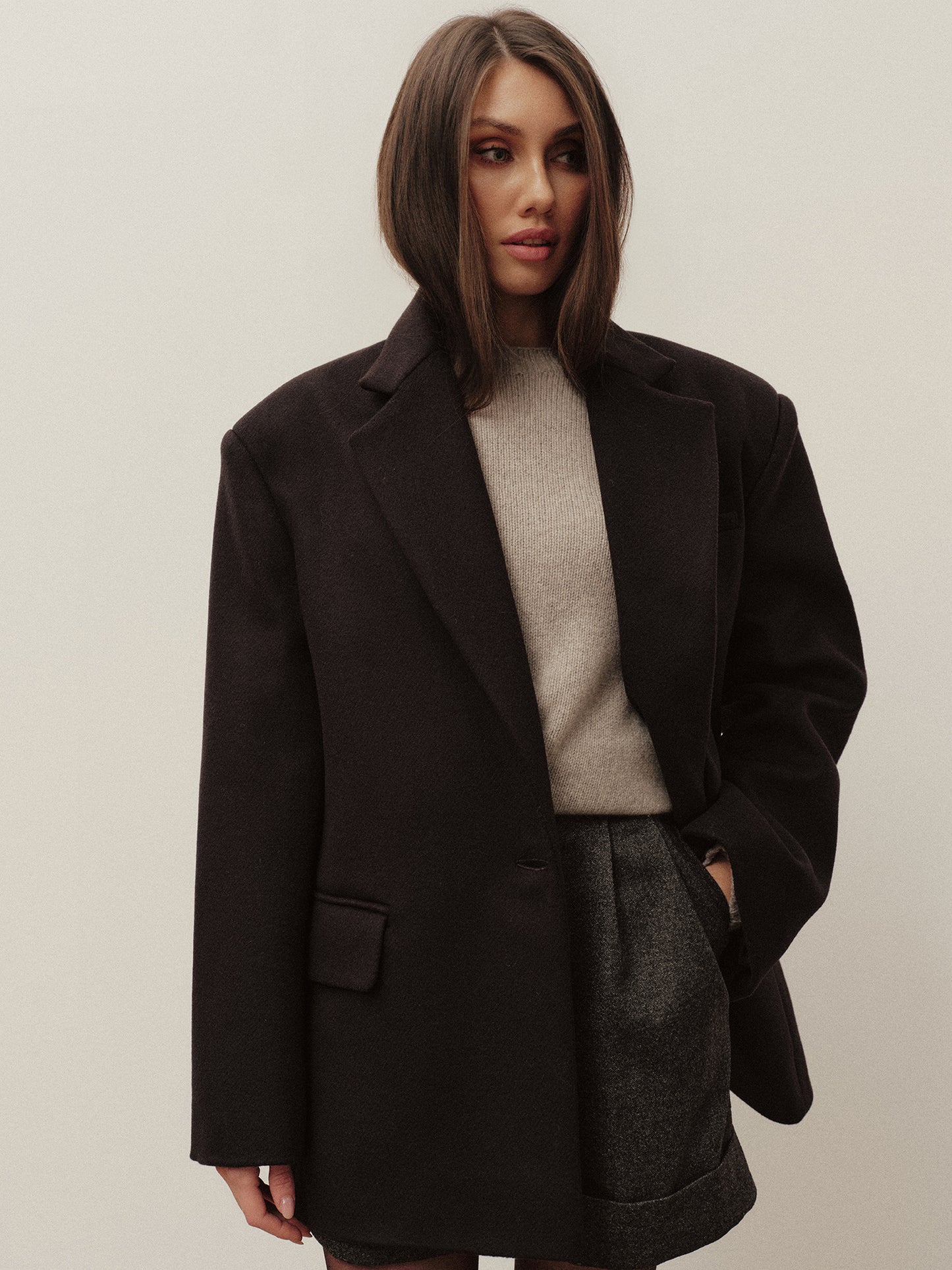 Tayra oversized wool jacket