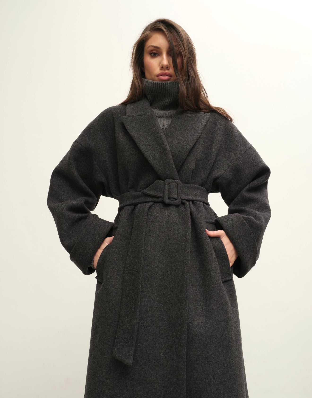 Siena winter coat in wool cashmere blend