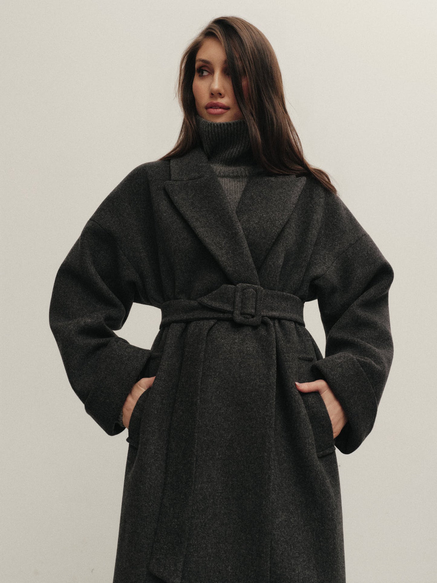 Siena winter coat in wool cashmere blend