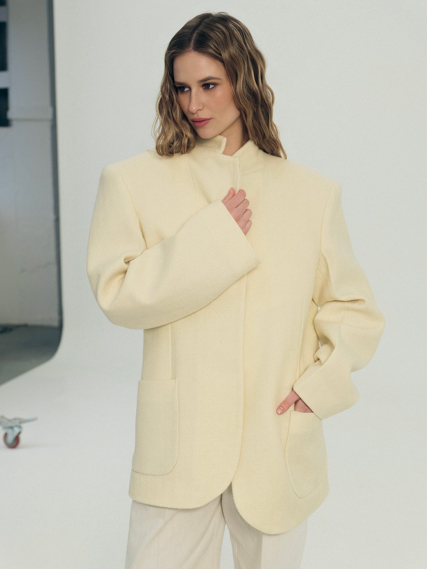 Paris tailored jacket in cashmere silk blend