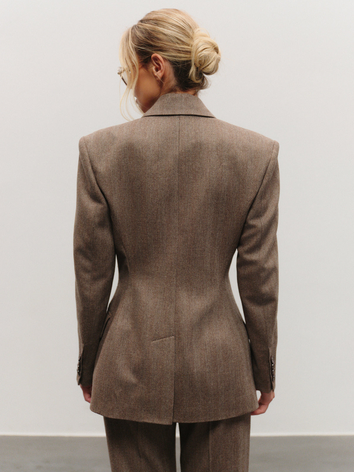 Sharon fitted wool double-breasted jacket