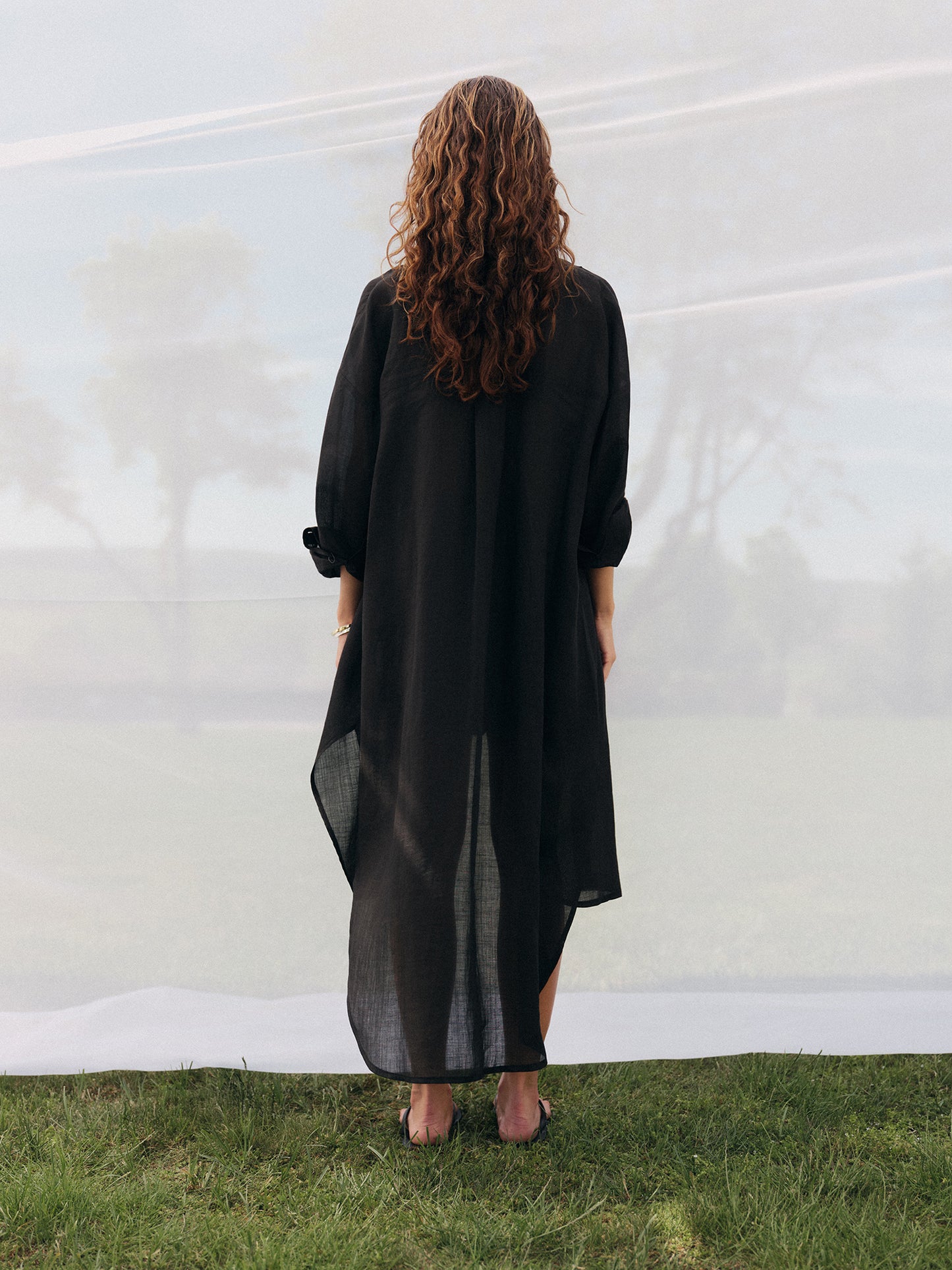 Relaxed fit tunic shirt