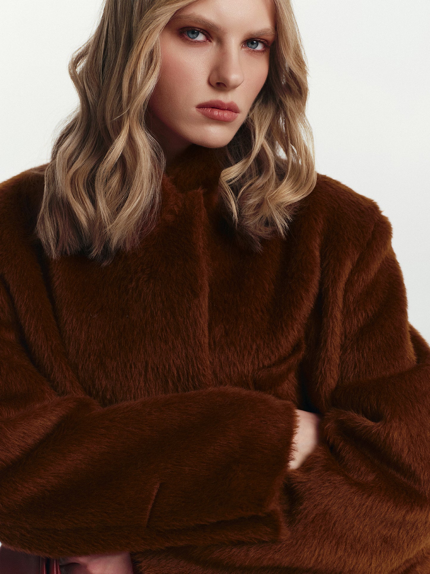 Oliver loose fit winter jacket in  alpaca blend