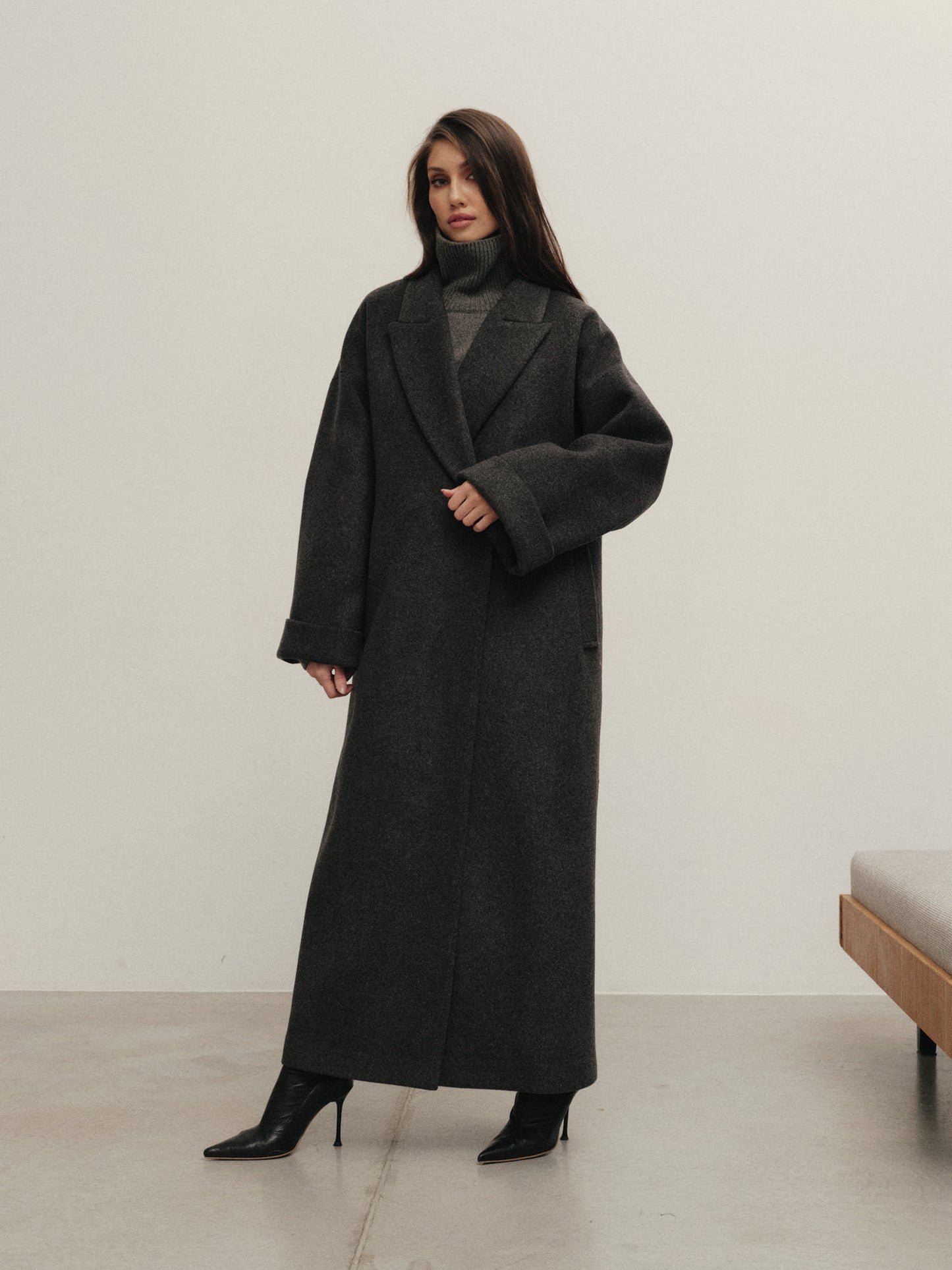 Siena winter coat in wool cashmere blend