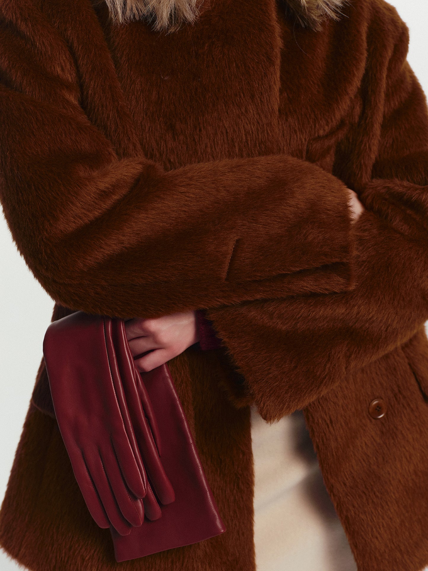 Oliver loose fit winter jacket in  alpaca blend