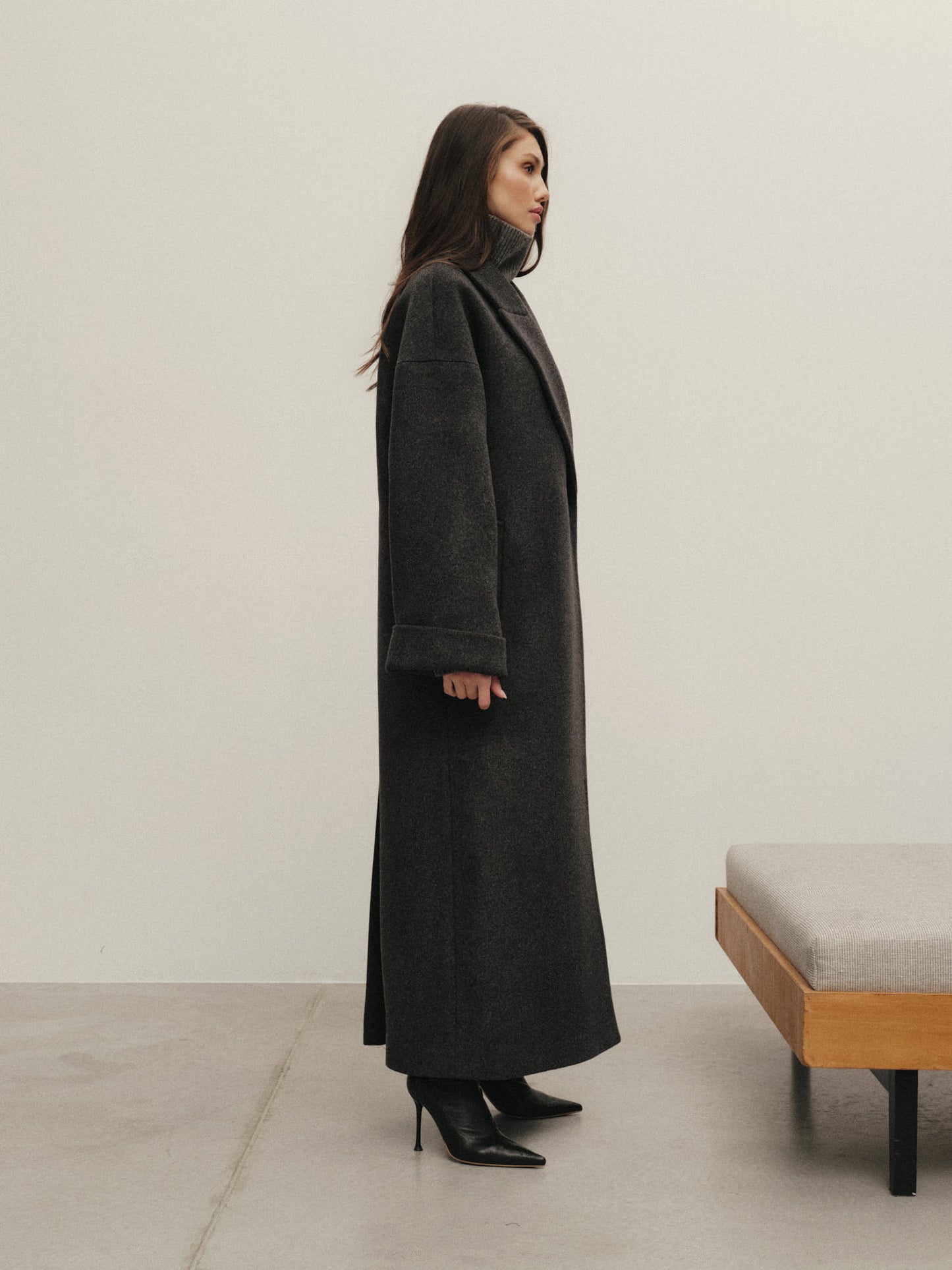 Siena winter coat in wool cashmere blend