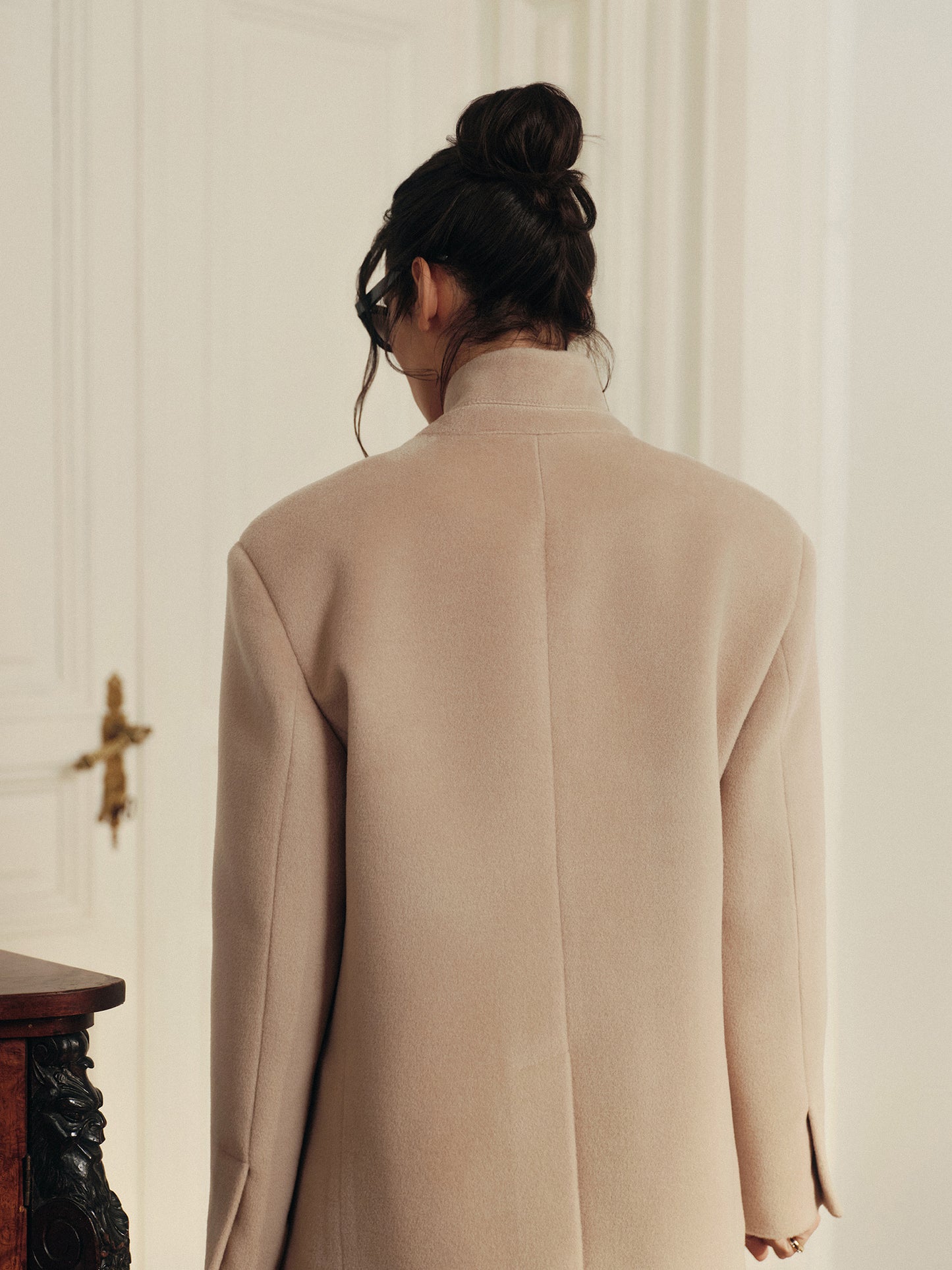 Oliver loose fit winter jacket in cashmere blend