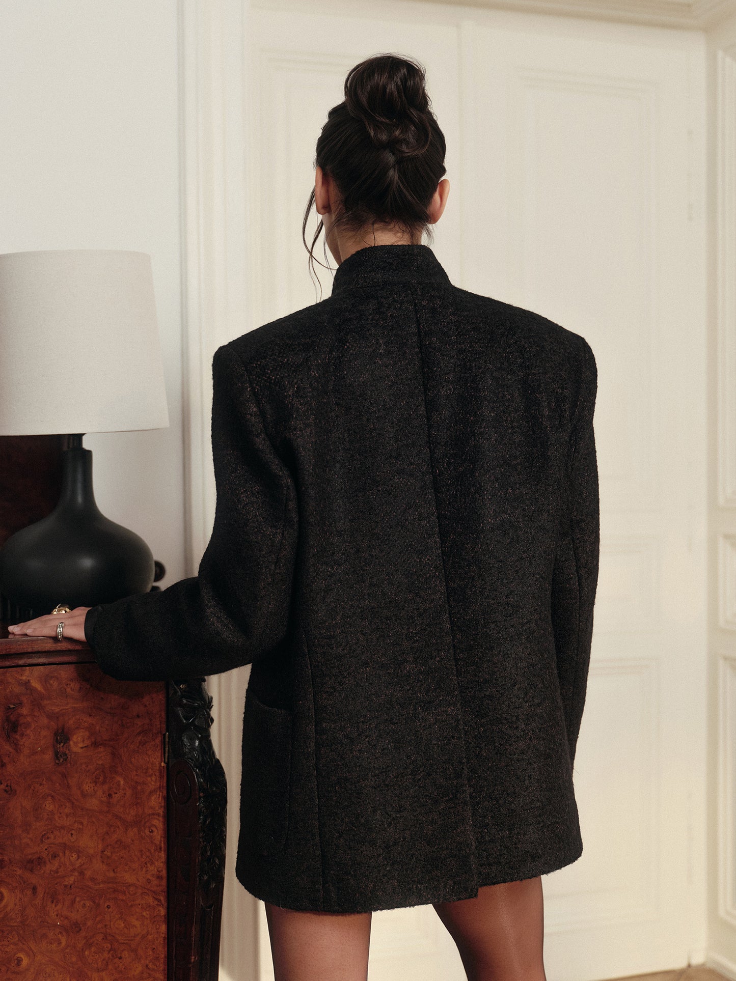 Paris tailored jacket in cashmere silk blend